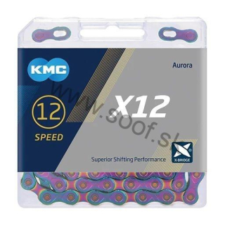 Reťaz KMC X12 Aurora Blue, 12 Speed