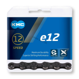 Reťaz KMC e12 BlackTech pre elektrobicykle, 12 Speed