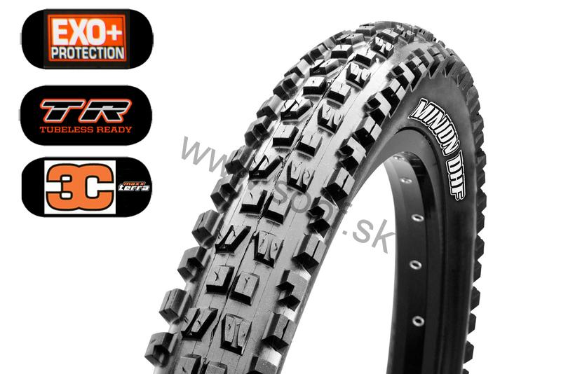 Plášť Maxxis Minion DH F 29x2,60 kevlar EXO+ TR 120 TPI 3C Maxx Terra
