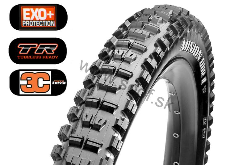 Plášť Maxxis Minion DH R II 29x2,60 WT kevlar EXO+ TR 120 TPI 3C Maxx Terra