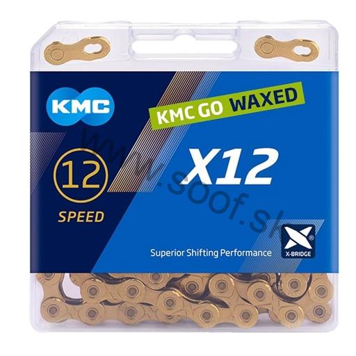 Reťaz KMC X12 Ti-N Gold Waxed, 12 Speed