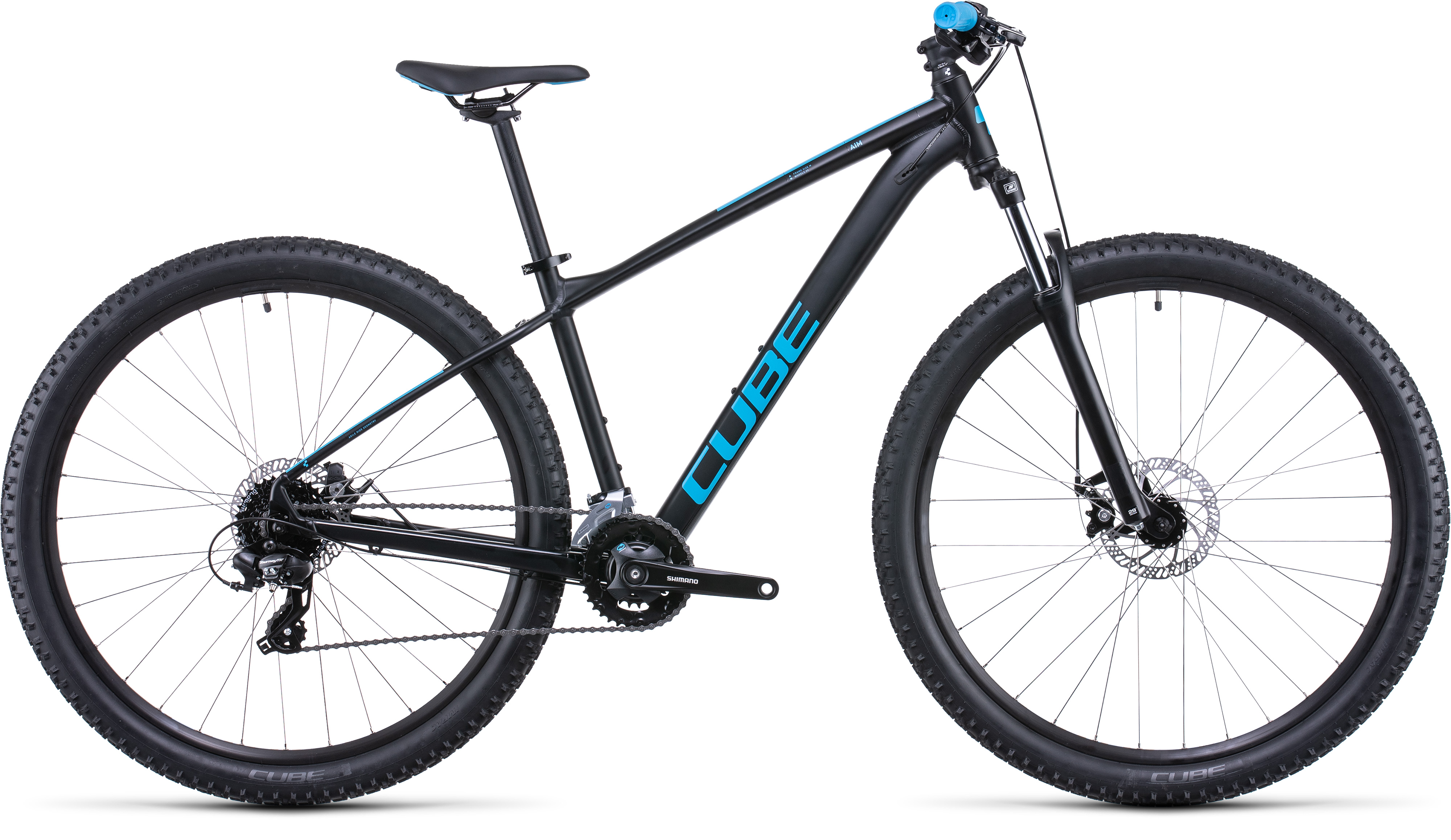 Bicykel CUBE Aim 29 black´n´blue 2022