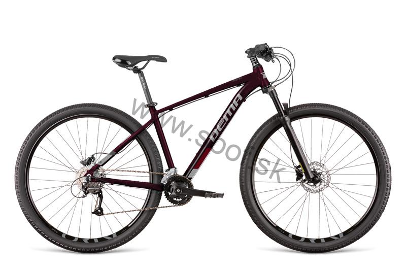 Bicykel Dema Ravena 5 dark bordo/gray
