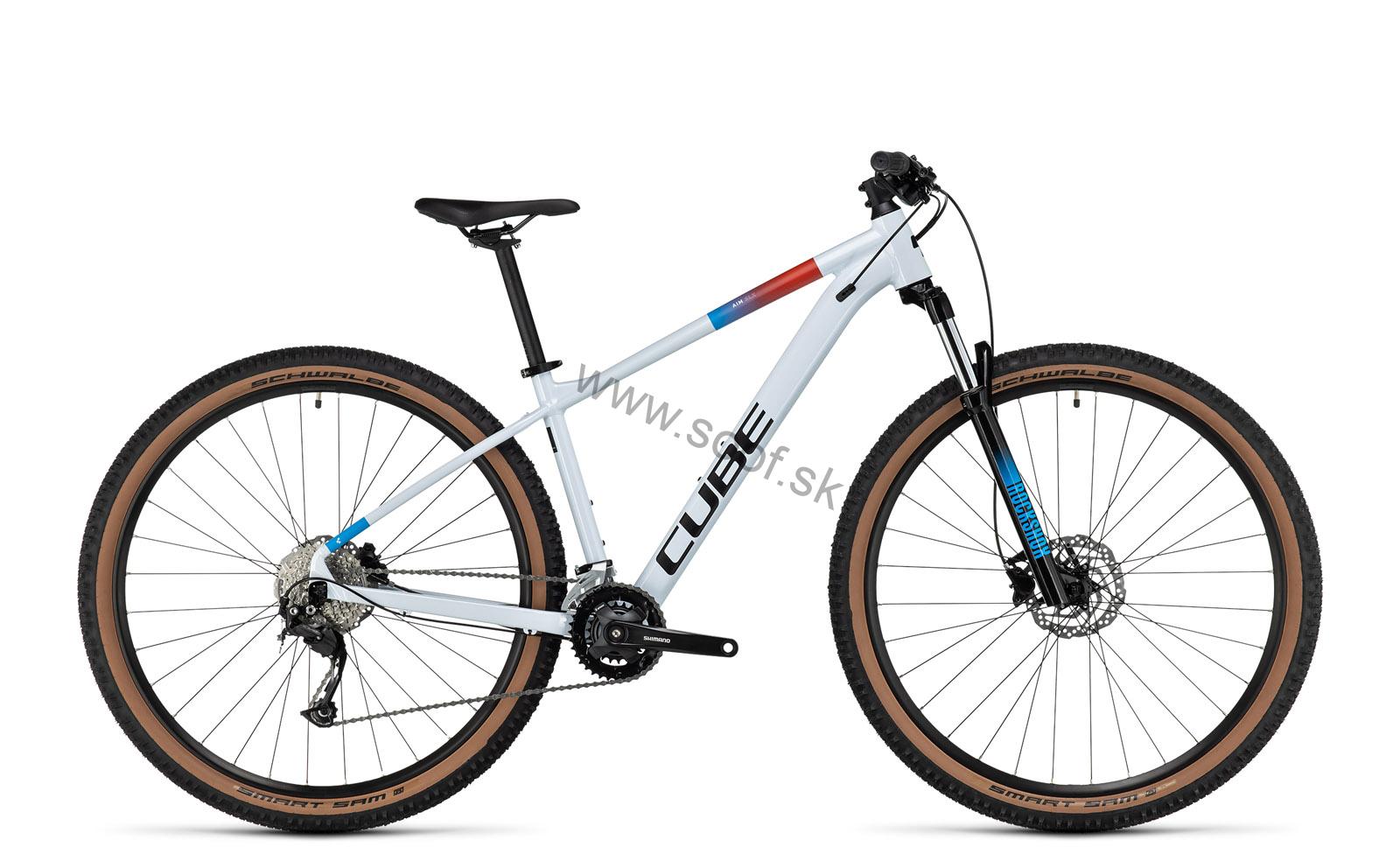 Bicykel CUBE Aim SLX 29 white´n´blue´n´red 2023