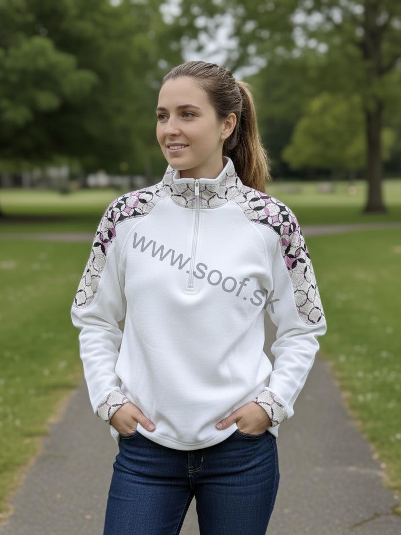 Dámska mikina so zipsom MOIRA Merino