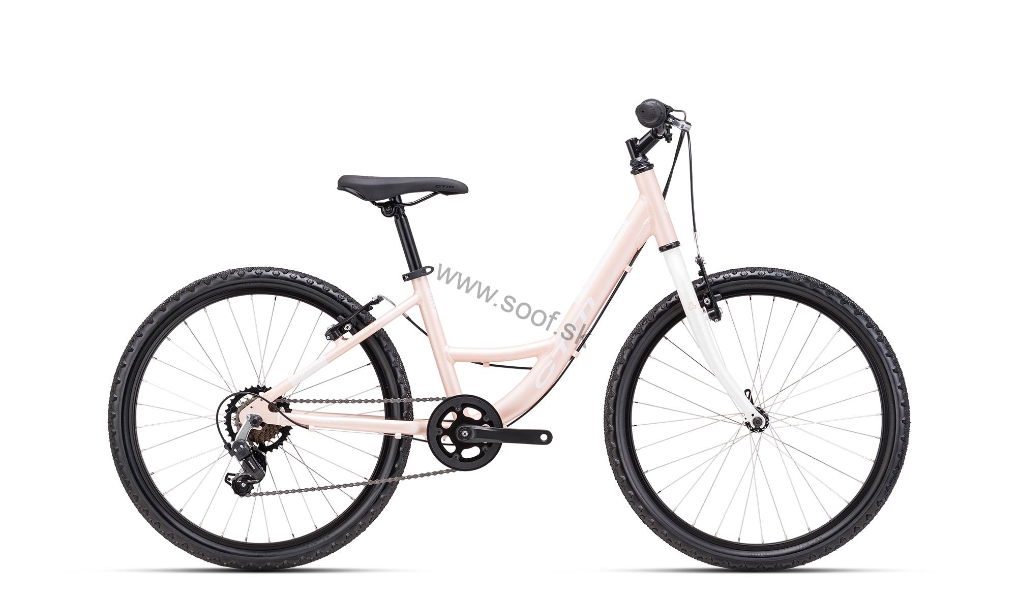 CTM MISSY matná svetloružová perleť / biela 24"