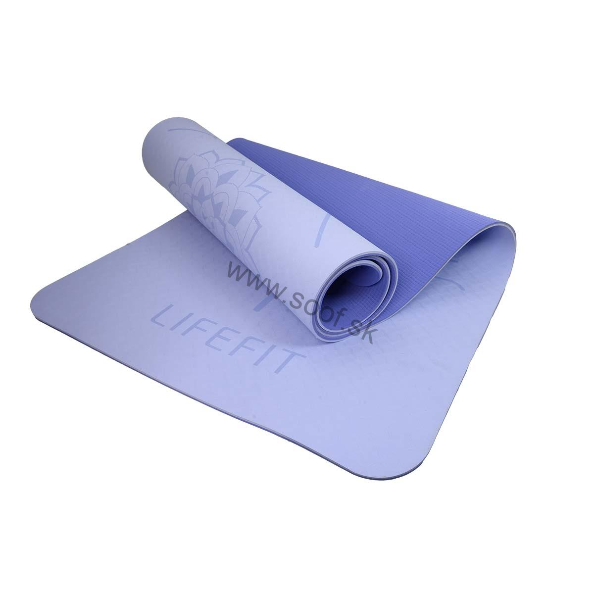 LIFEFIT YOGA MAT RELAX DUO - fialová
