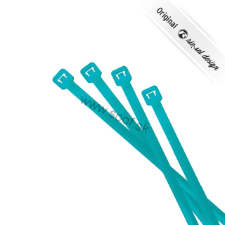 Sťahovacie pásky RIE:SEL DESIGN Cable:tie 4ks neon blue