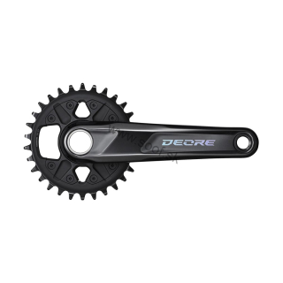 Kľuky 12-k. Shimano DEORE M6100 30z. 175mm čierne / bez ložísk